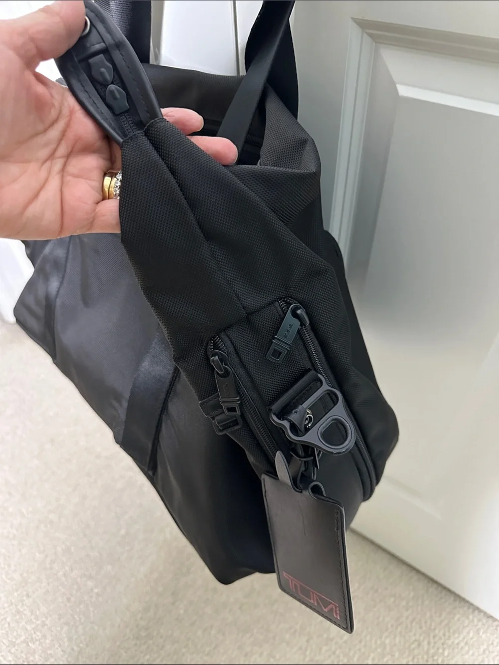 TUMI Alpha II Expandable Duffle Bag Black